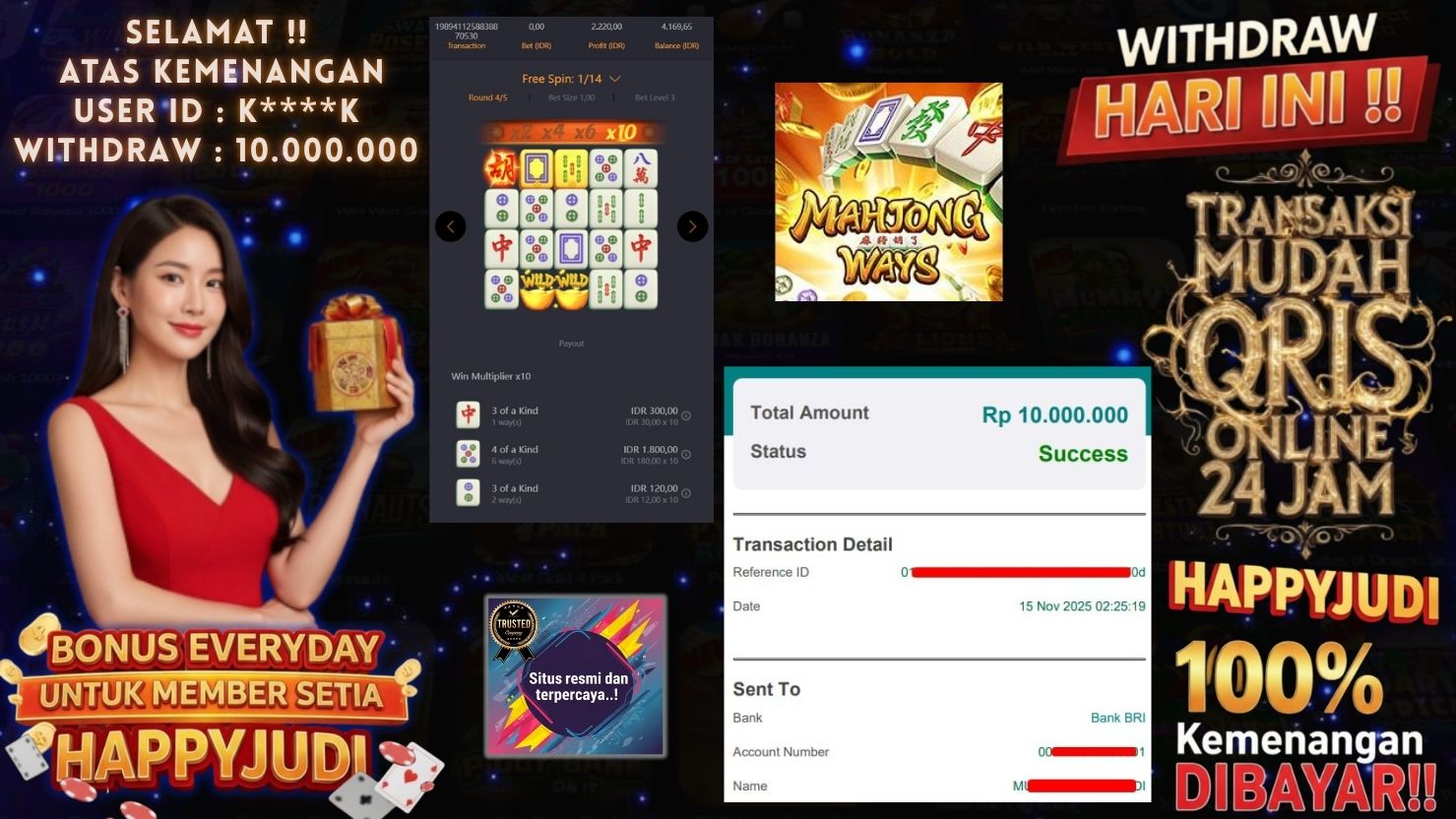 HAPPYJUDI JACKPOT SLOT MAHJONG WAYS
